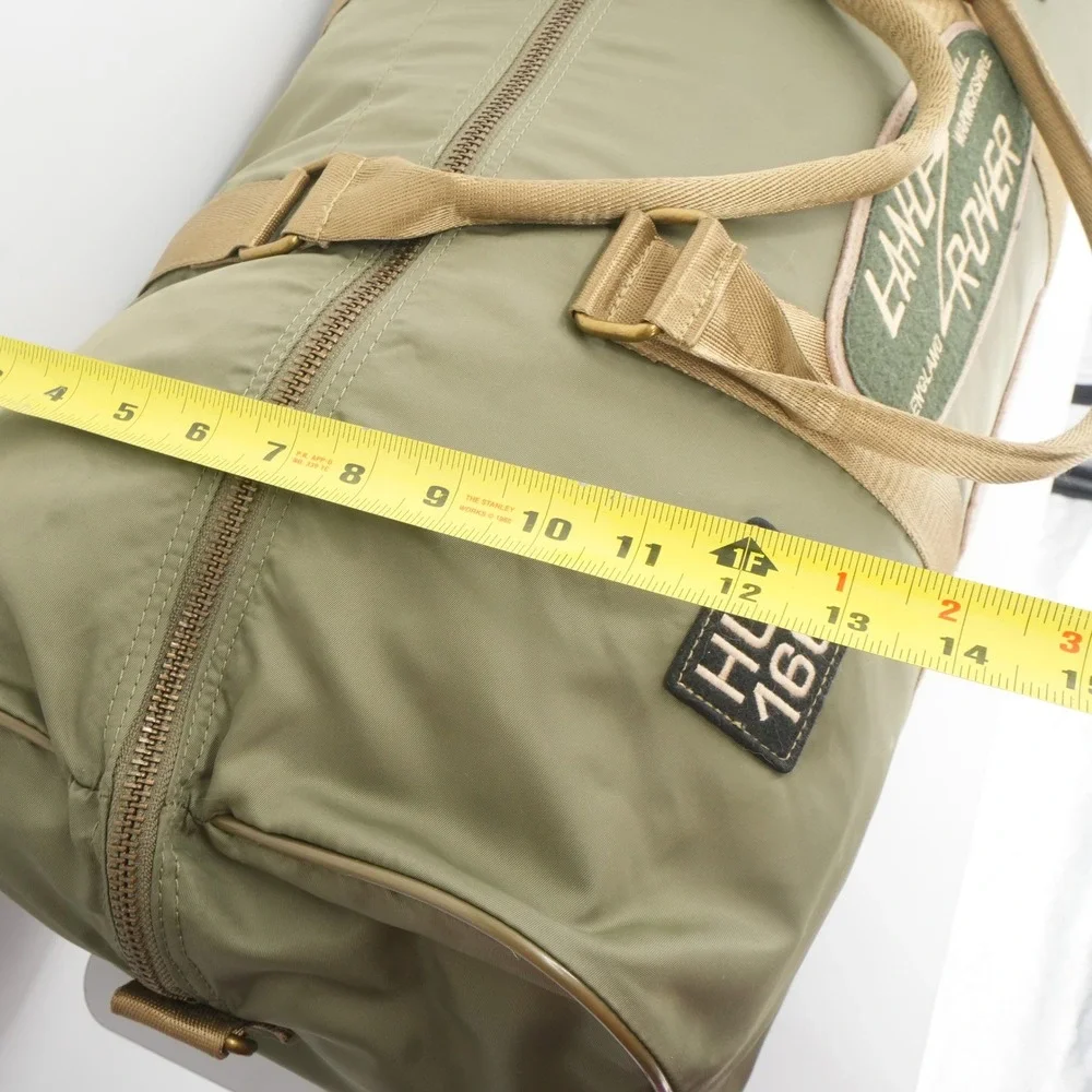 Red Canoe Land Rover Duffle Bag Large Olive Green Heritage Travel Weekender
